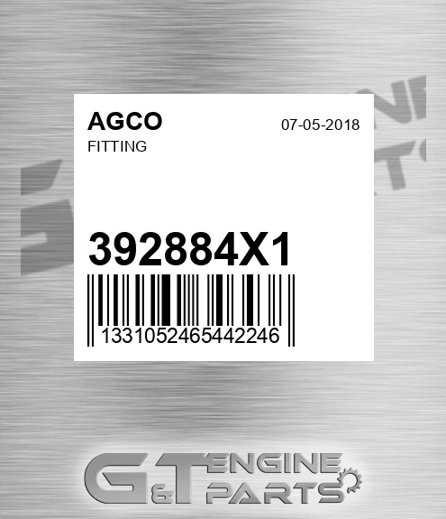 392884X1 Fitting for AGCO