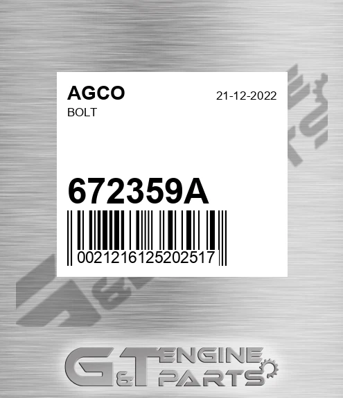 672359A Bolt