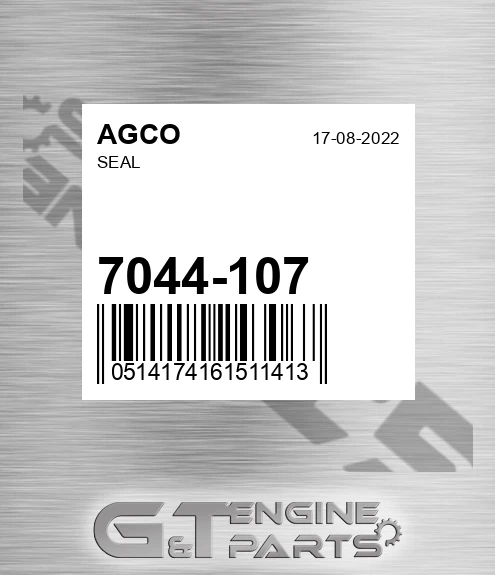 7044-107 Seal for AGCO