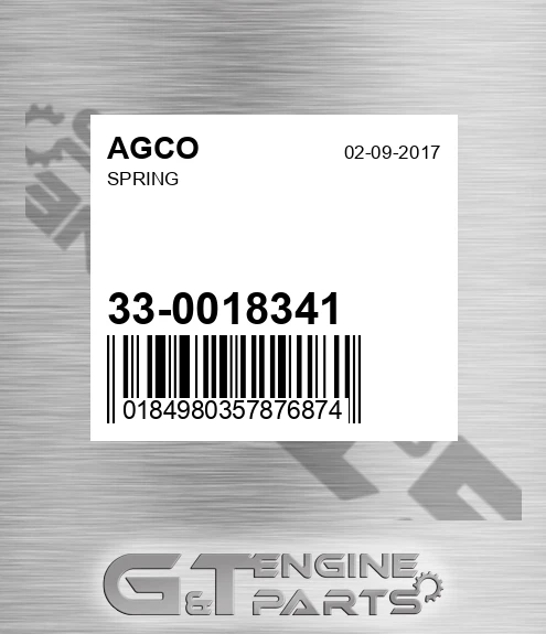 33-0018341 Spring for AGCO