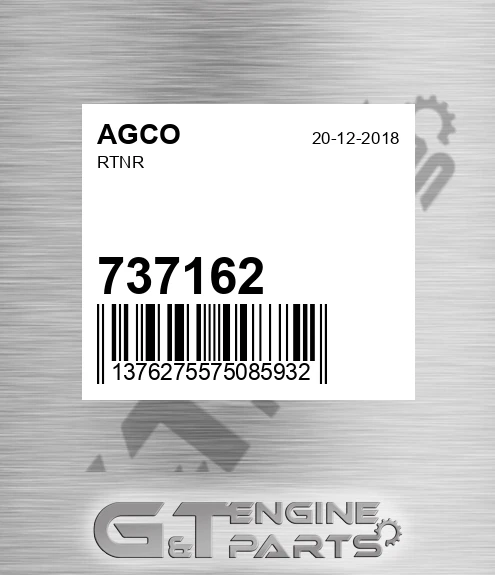 737162 AGCO Rtnr