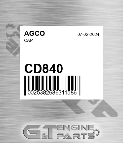 CD840 Cap