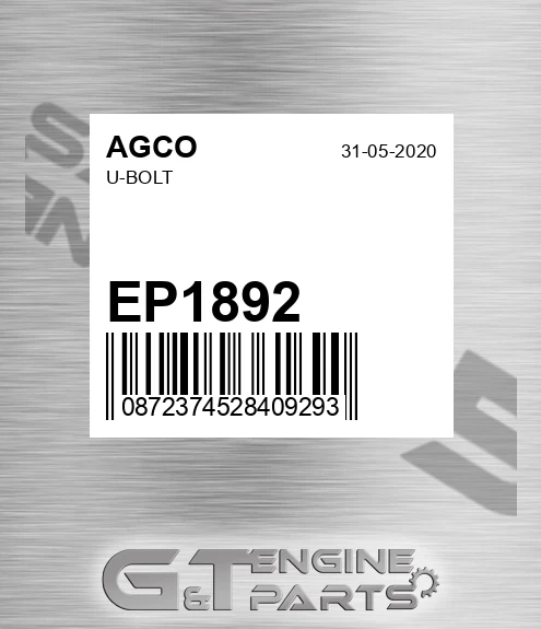 EP1892 U-bolt for AGCO