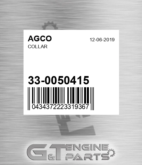 33-0050415 Collar for AGCO