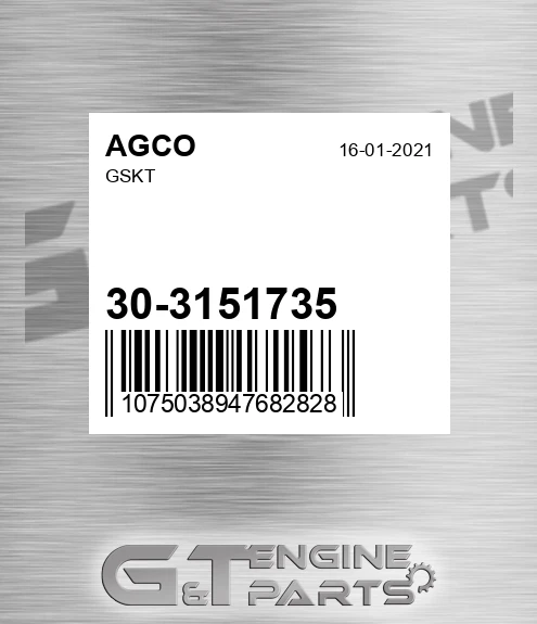 30-3151735 Gskt for AGCO