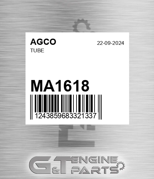 MA1618 Tube for AGCO