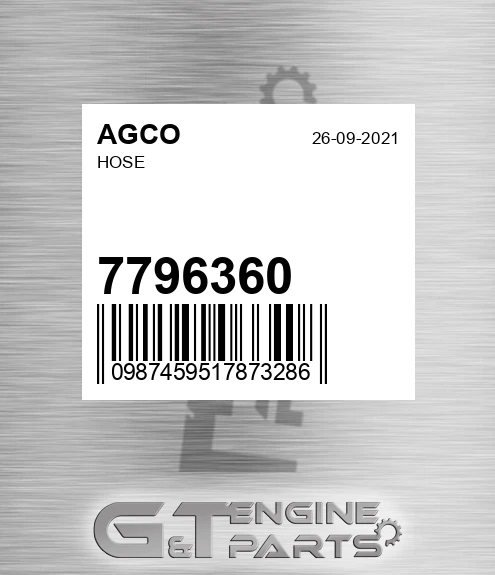 7796360 AGCO Hose