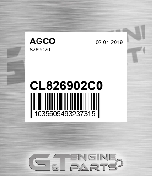 CL826902C0 8269020 for AGCO