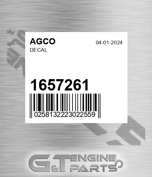 1657261 Decal for AGCO