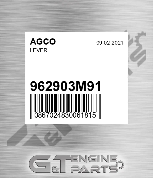 962903M91 Lever for AGCO