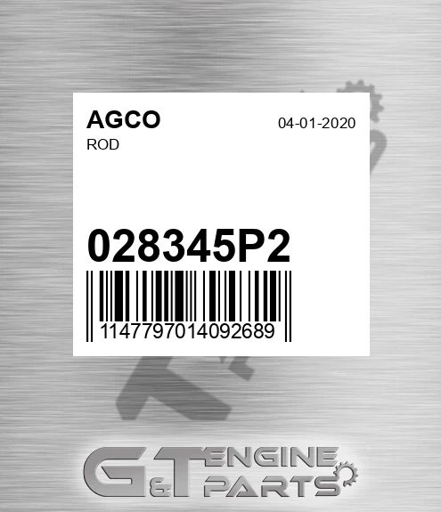 028345P2 AGCO Rod
