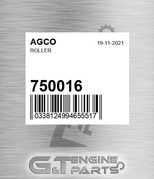 750016 AGCO Roller