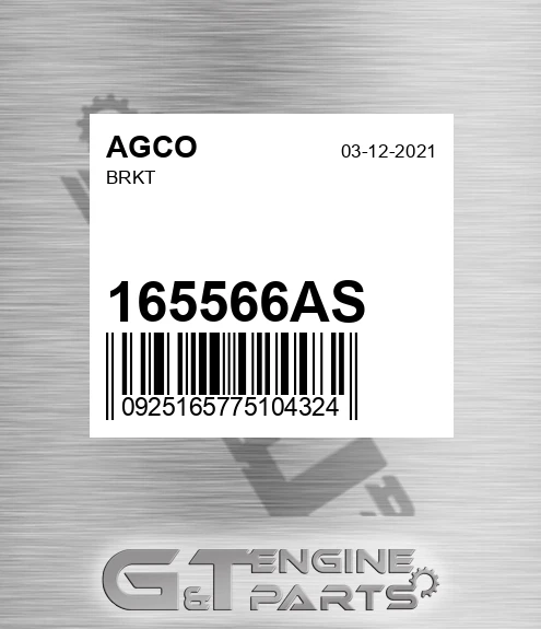 165566AS Brkt for AGCO