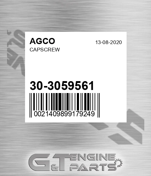 30-3059561 Capscrew for AGCO