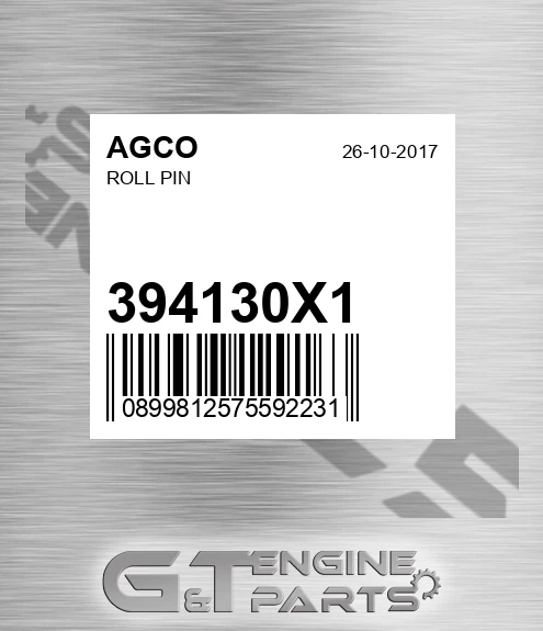 394130X1 AGCO Roll Pin