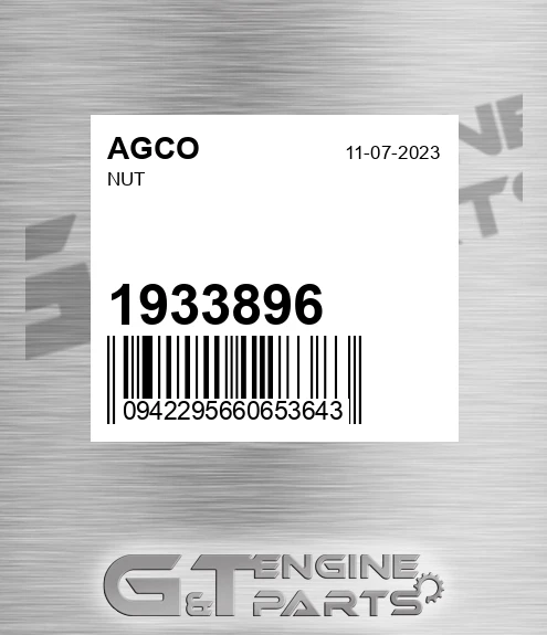 1933896 Nut for AGCO