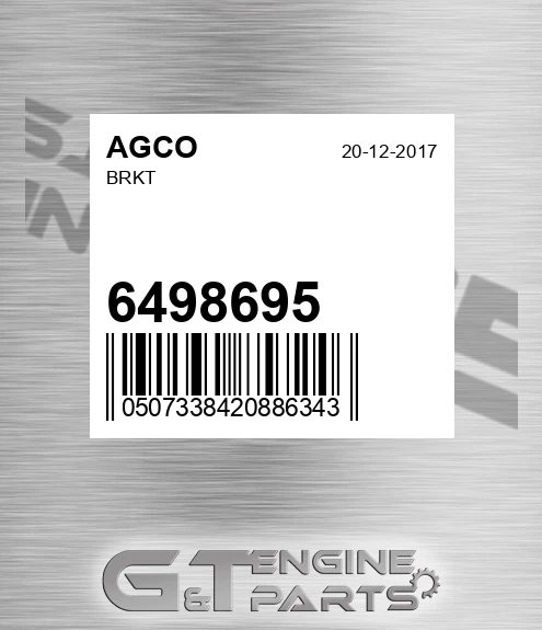 6498695 Brkt for AGCO