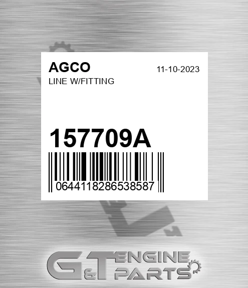 157709A Line W/fitting for AGCO