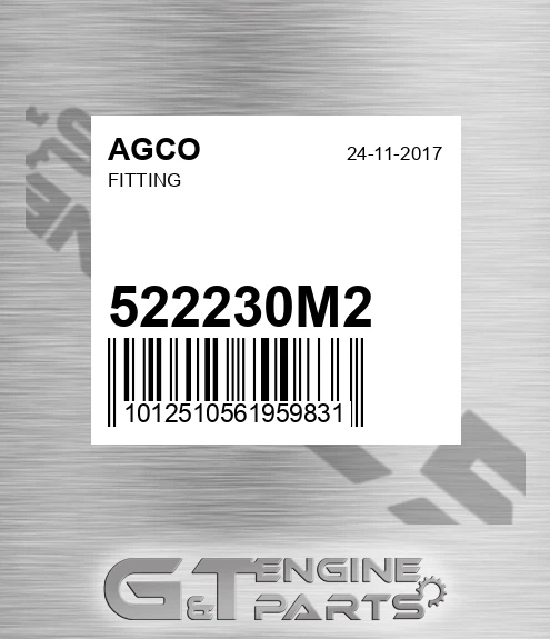 522230M2 AGCO Fitting