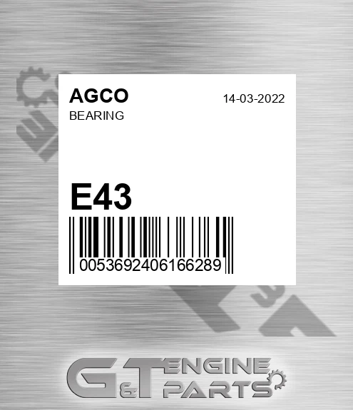 E43 Bearing