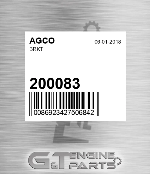 200083 AGCO Brkt