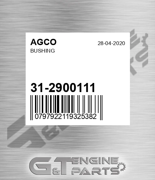 31-2900111 Bushing for AGCO