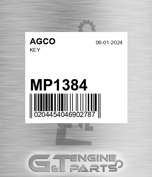 MP1384 AGCO Key