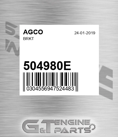 504980E Brkt for AGCO