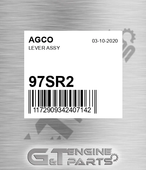 97SR2 AGCO Lever Assy
