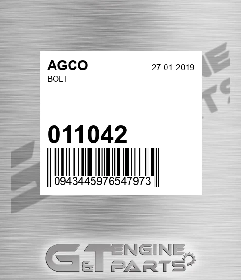 011042 AGCO Bolt