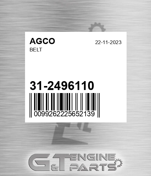 31-2496110 Belt for AGCO
