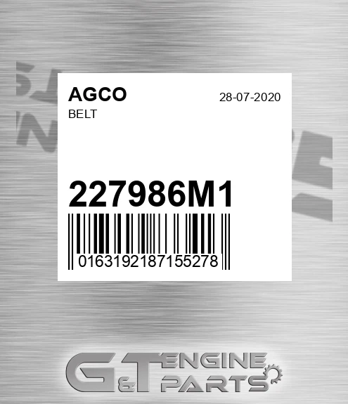 227986M1 AGCO Belt