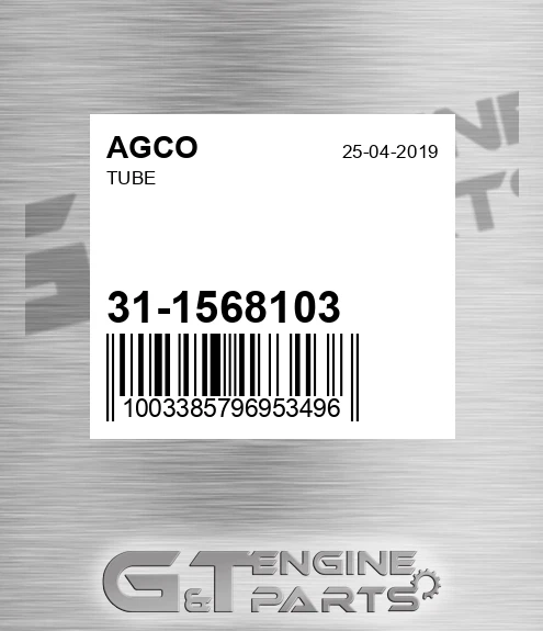 31-1568103 Tube for AGCO