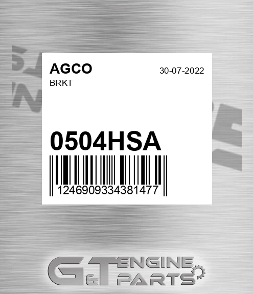 0504HSA AGCO Brkt