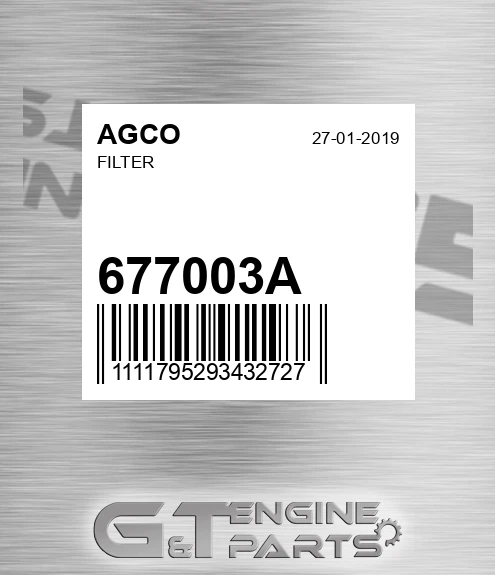 677003A AGCO Filter