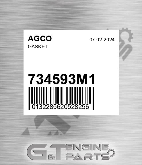 734593M1 Gasket for AGCO