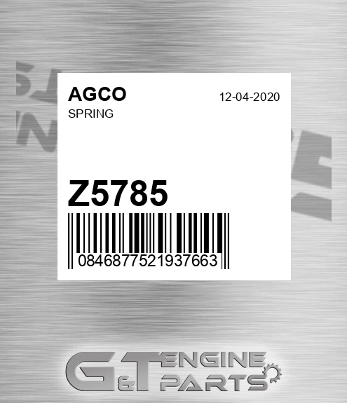 Z5785 Spring for AGCO