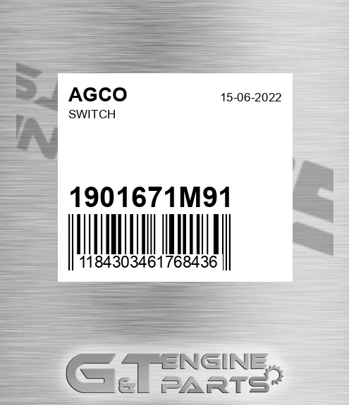 1901671M91 Switch for AGCO