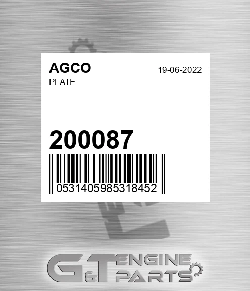 200087 Plate