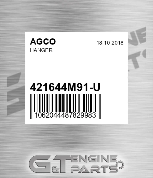 421644M91-U Hanger for AGCO