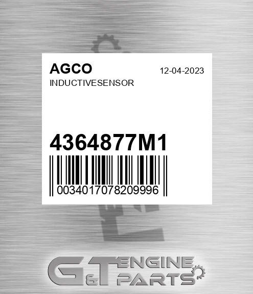 4364877M1 AGCO Inductivesensor