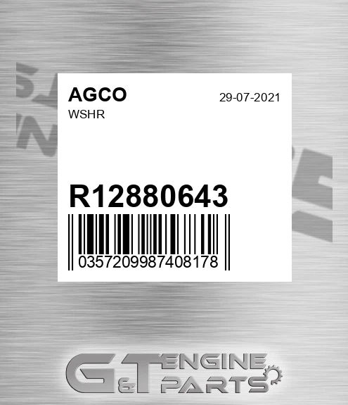 R12880643 Wshr for AGCO