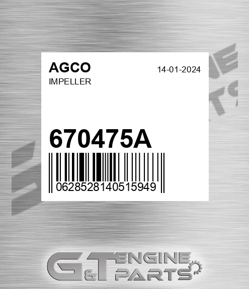 670475A AGCO Impeller
