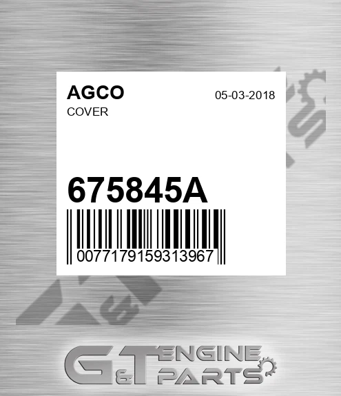 675845A Cover for AGCO