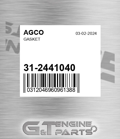 31-2441040 Gasket for AGCO