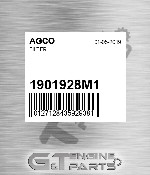 1901928M1 Filter for AGCO