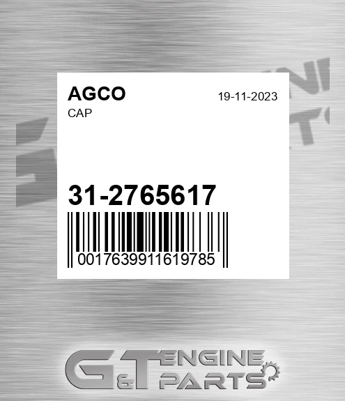 31-2765617 Cap for AGCO