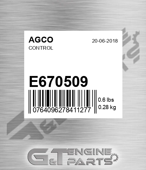 E670509 AGCO Control