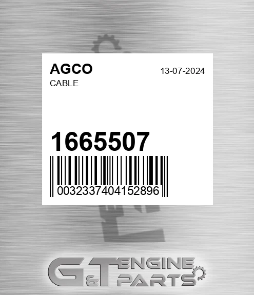 1665507 Cable for AGCO