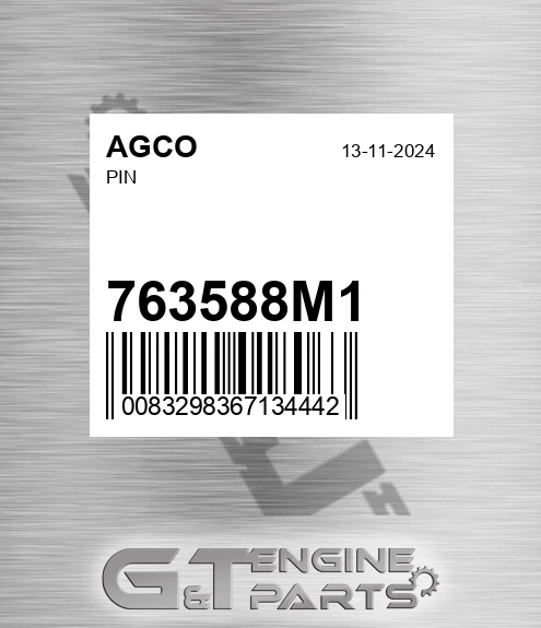 763588M1 Pin for AGCO